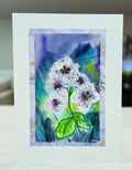 Violet Flowers After the Rain – Original Watercolor Painting – 11x15 inches