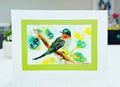 Green Hummingbird - Original Watercolor Painting- 14x11 inches