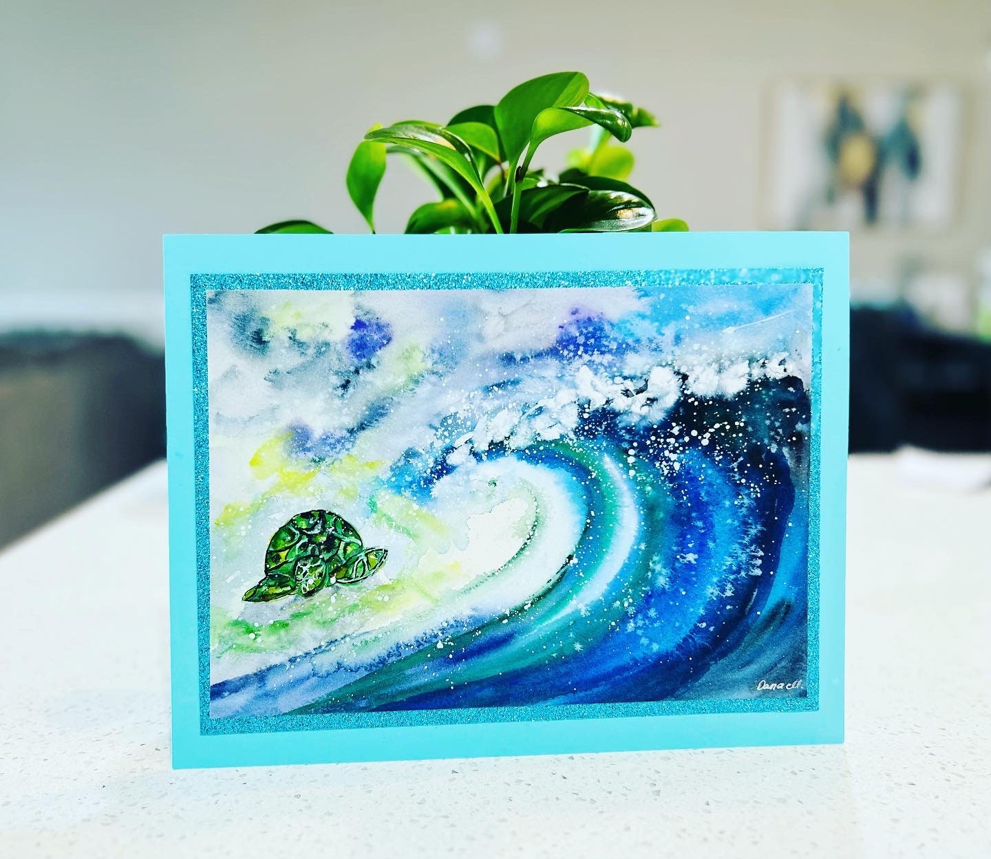 Hawaii Turtle - Original Watercolor Painting- 8x10 inches