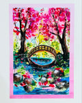 Cherry Blossoms - Original Watercolor Painting- 11x 14 inches